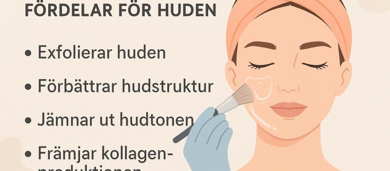 Kemisk peeling: Fördelar för huden