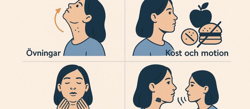 Åtgärder mot dubbelhaka utan kirurgi