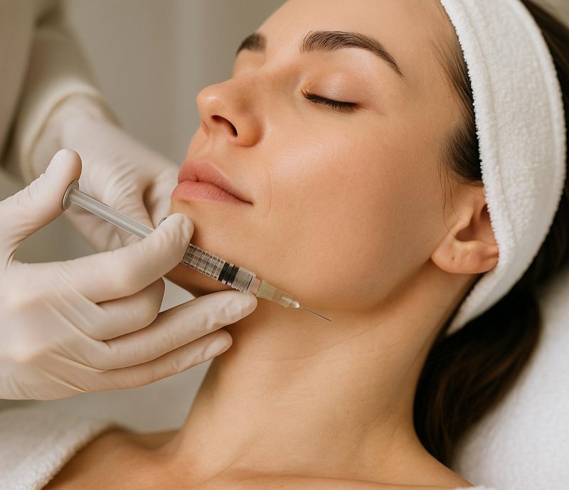 Skulptering av käklinjen med fillers