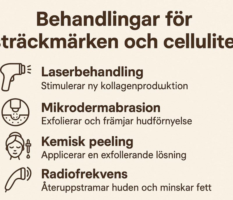 Behandlingar för sträckmärken och celluliter