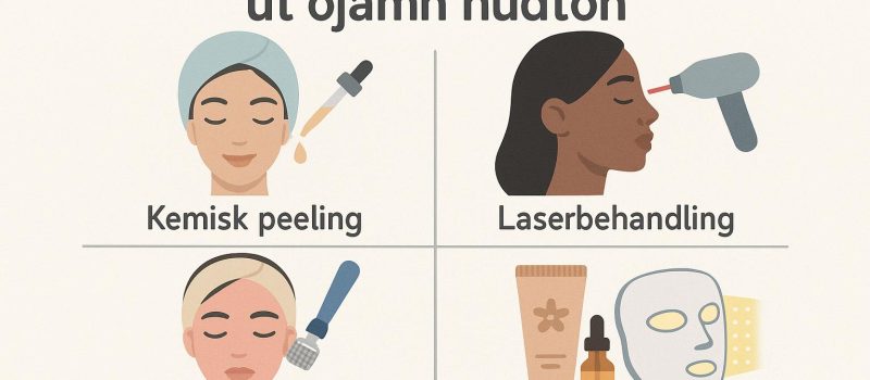 Behandlingar för att jämna ut ojämn hudton