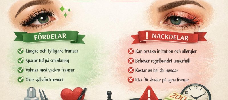 Ögonfransförlängning: Fördelar och nackdelar