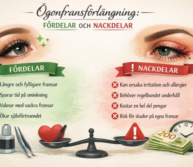 Ögonfransförlängning: Fördelar och nackdelar