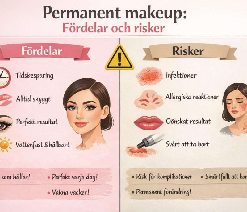Permanent makeup: Fördelar och risker