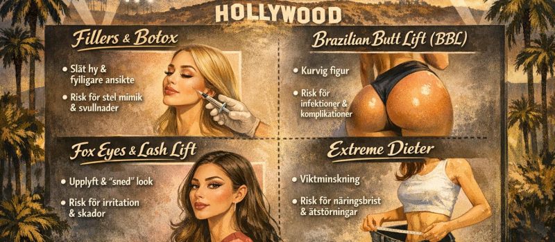 Skönhetstrender från Hollywood och deras effekter