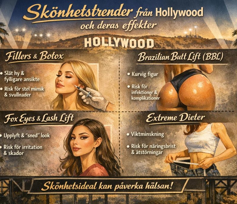 Skönhetstrender från Hollywood och deras effekter