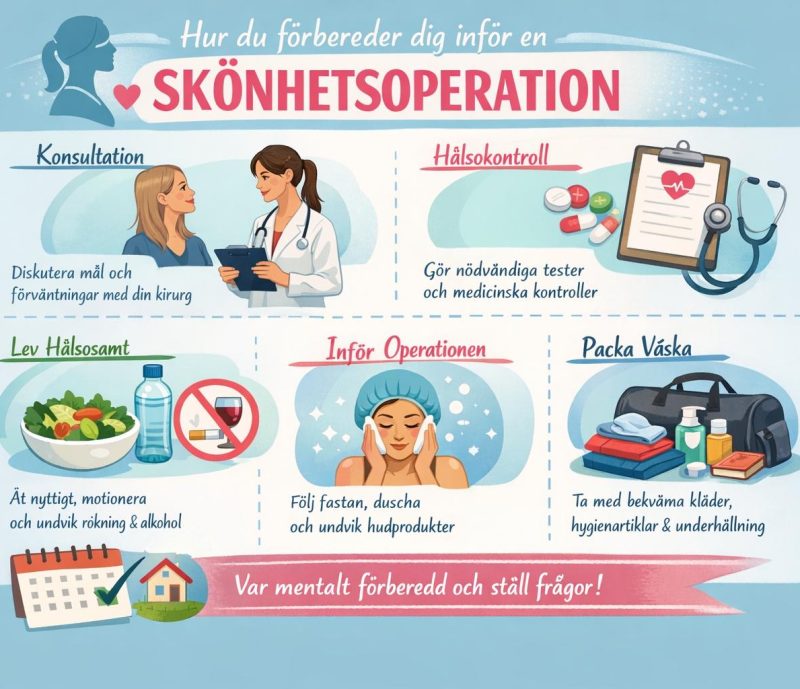 Hur du förbereder dig inför en skönhetsoperation
